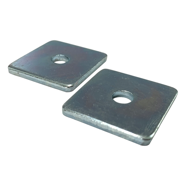 M8 x 40mm x 5mm Square Washer, Mild Steel, Bright Zinc Plated DIN 436 