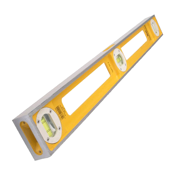 Product image of the Stabila 83S 100cm Spirit Level, Double Plumb 3 Vial (02546). Part of a growing range of clearance items from Fusion Fixings