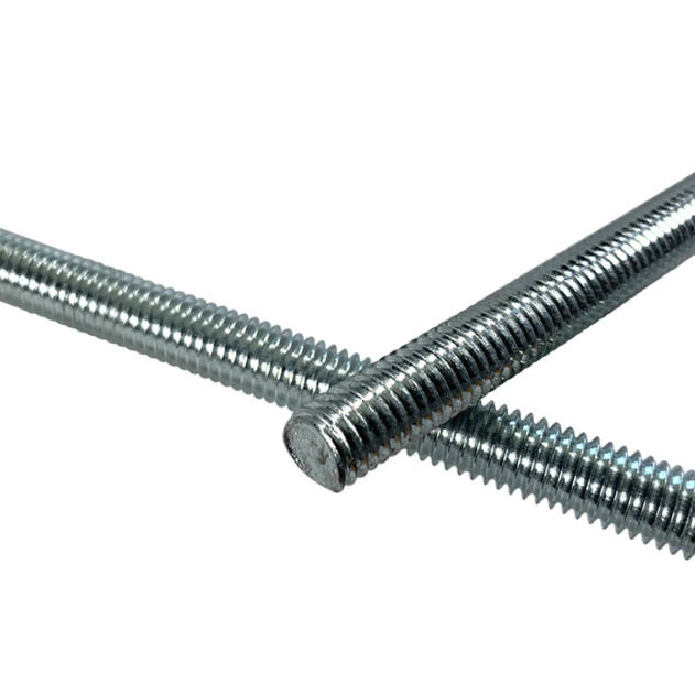 Product photography for M33 x 1000mm Threaded Bar (studding) BZP Grade 4.8 Mild Steel DIN 976-1 part of an expanding range from Fusion Fixings