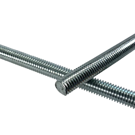 Product image for M22 x 1000mm Threaded Bar (studding) BZP Grade 4.8 Mild Steel DIN 976-1