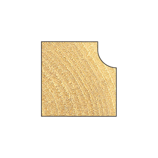 Trend Radius Router Cutter, 4.8mm x 9.5mm, C053X1/4TC. Cut diagram 2
