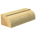 Trend Rounding Over Router Cutter with a 6.3mm x 12.7mm cutter head and 6.3mm radius, cut example 2.