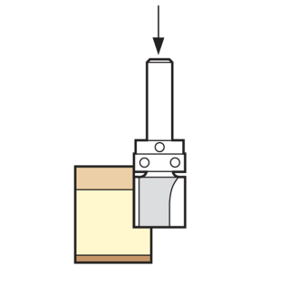 Technical drawing for the placement of a Trend Template profile 12.7mm diameter, C121X1/4TC from Fusion Fixings