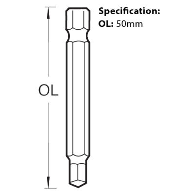 Trend Snappy Square Drive Bit, No.2 - Pack of 3 (SNAP/SQ/2) - CLEARANCE