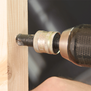 Image of the Trend Snappy Countersink Drill Bit No.12 (SNAP-CS-12) in use.