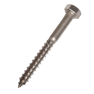  Product image for the M16 x 60mm Coach Screw A2 Stainless Steel DIN 571. Part of a larger range of coach screws from Fusion Fixings