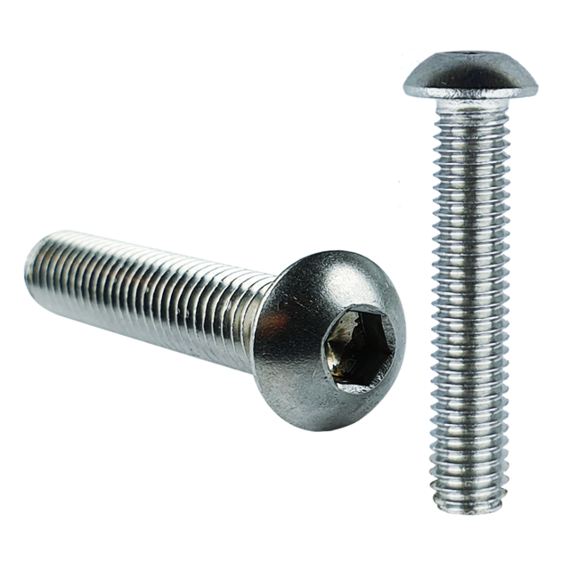 M8 x 60mm Socket Button Head Screw Zinc Plated ISO 7380