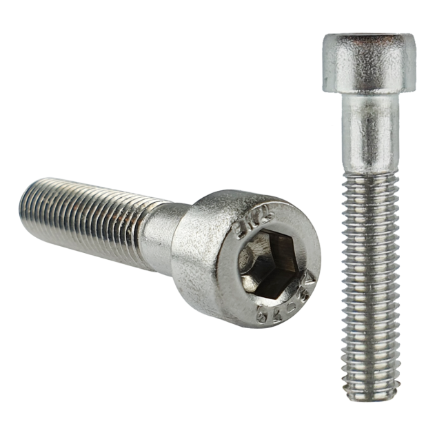 Product photography for M5 x 14mm Socket Cap Head Screw, A2 Stainless Steel DIN 912 part of an expanding range from Fusion Fixings