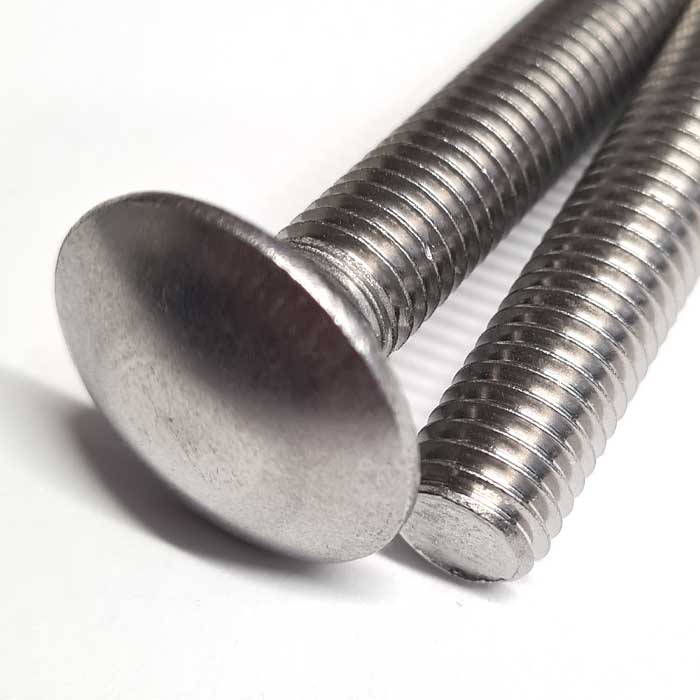 M5 x 65mm Carriage bolt (Coach Bolt) A2 Stainless Steel DIN 603