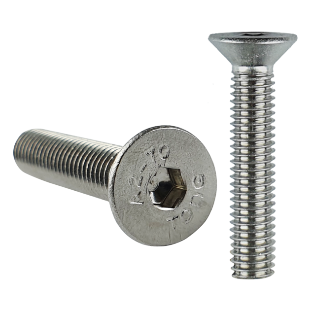 M8 x 60mm Socket Countersunk Screw A2 Stainless ISO 10642