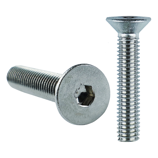 M5 x 40mm Socket Countersunk Machine Screw Bright Zinc Gr.10.9