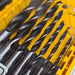 Detail image from the product DEWALT Mixed Drill & Bit Set, 57pc, DT70758, showing a selection of drill bits