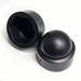 Product image for the M6 (24mm) nut and hex bolt cover cap, domed black nylon and part of a larger ramge of bolt cover caps