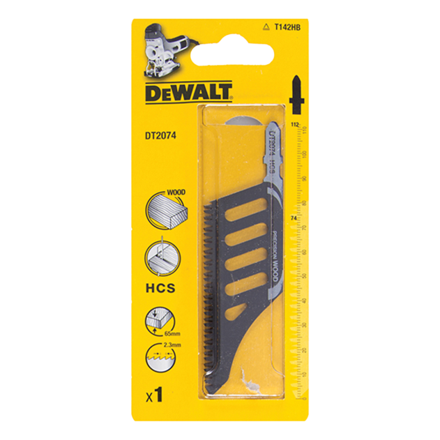 DeWalt DT2074 HCS Flush Cut Wood Jigsaw Blade T142HB