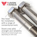 Key points information image for the stainless steel hex bolts (Part Threaded Bolt), DIN 931, from Fusion Fixings. Part of a growing range of hex bolts available at great prices.