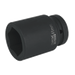 Product photography for 41mm Sealey Deep WallDrive Impact Socket Bit, 1” Square Drive (IS141D) part of a growing range from Fusion Fixings