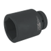 Product photography for 50mm Sealey Deep WallDrive Impact Socket Bit, 1” Square Drive (IS150D) part of a growing range from Fusion Fixings