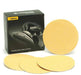 Product image for the Mirka 150mm GOLD PSA Sanding Discs (No Holes). Part of a larger range of sanding discs from Fusion Fixings.