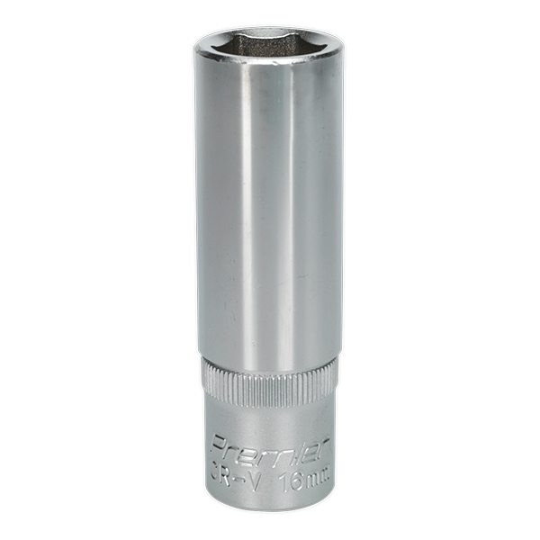 16mm Sealey Deep WallDrive Socket, 1/2” Square Drive (S1216D)