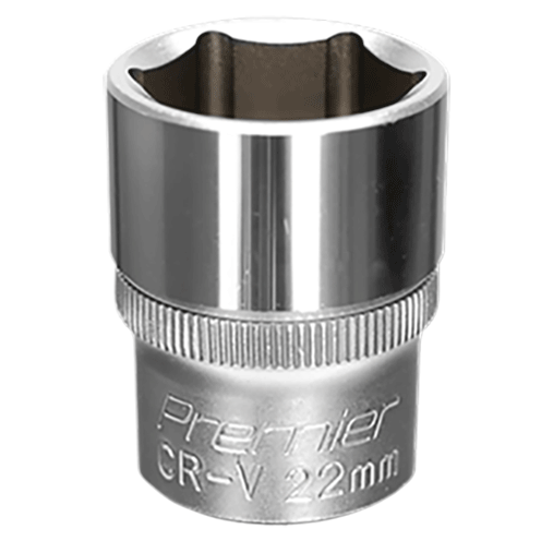 Product image for 22mm Sealey WallDrive Socket with 1/2” Square Drive (S1222)