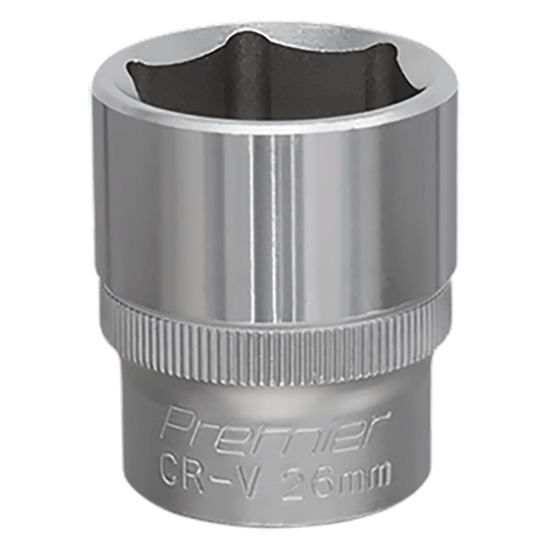 26mm Sealey WallDrive Socket with 1/2” Square Drive, (S1226) part of an expanding range at Fusion Fixings