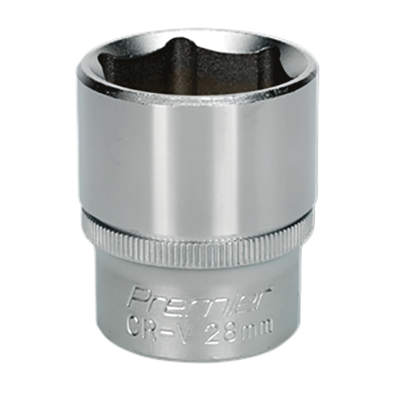 Socket drive product image for the 28mm Sealey WallDrive Socket with 1/2” Square Drive, (S1228)