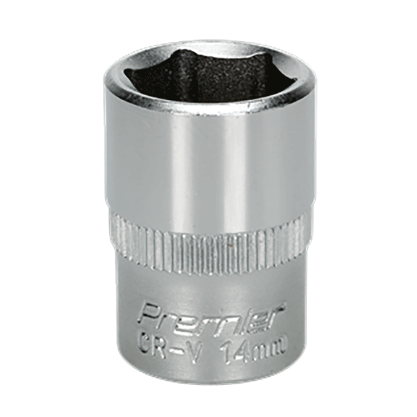 Product photography for 14mm Sealey WallDrive Socket with 3/8” Square Drive, (S3814)