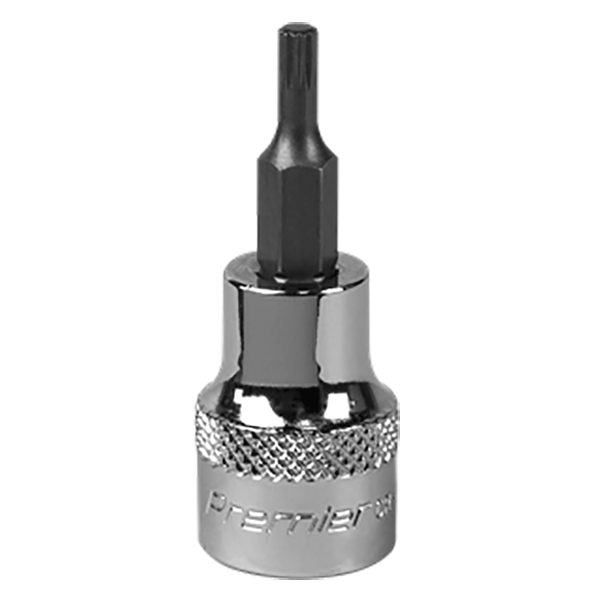 Product photography for M3 Spline Socket Bit with 3/8” Square Drive, Sealey (SBS001)