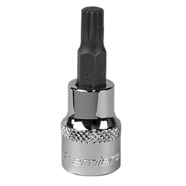 Product image for M7 Spline Socket Bit with 3/8” Square Drive, Sealey (SBS005)