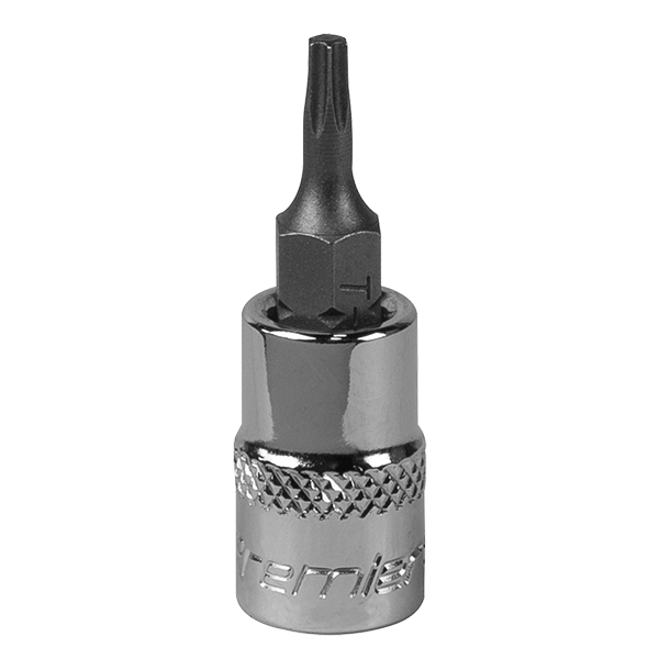 Product image for Torx T10 Socket Bit, Sealey Premier Socket Bit, 1/4” Square Drive (SBT002) part of a growing range from Fusion Fixings