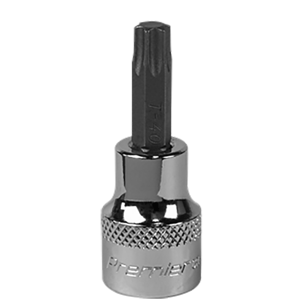 Torx T40 Socket Bit, Sealey Premier Socket Bit, 3/8” Square Drive (SBT013) part of an expanding range at Fusion Fixings