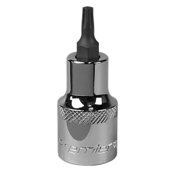 Product image for Torx T25 Socket Bit, Sealey Premier Socket Bit, 1/2” Square Drive (SBT018) part of a growing range from Fusion Fixings