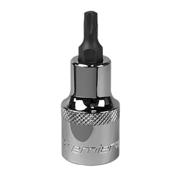 Product image for Torx T27 Socket Bit, Sealey Premier Socket Bit, 1/2” Square Drive (SBT019) part of an expanding range from Fusion Fixings