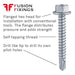information panel for Self drilling screw, flanged hex head, 6.3mm (No.14) x 45mm, BZP, DIN 750 K