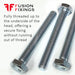 Detail image showing the full thread of the hex head set screws from Fusion Fixings. Known as fully threaded bolts they can be supplied in a variety of sizes and lenghts.