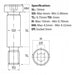 M5 (6mm) x 10mm, Socket Shoulder Screws, Self-Colour, Grade 12.9,  ISO 7379. Part of a larger range of shoulder screws from Fusion Fixings