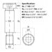 5/16” UNC (3/8”) x 2”, Socket Shoulder Screw, Self-Colour, Grade 12.9, ANSI B18.3. Size guide from Fusion Fixings