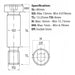 M8 (10mm) x 90mm, Socket Shoulder Screws, Self-Colour, Grade 12.9, ISO 7379