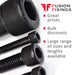 Information image for the Socket Cap Head Screws from Fusion Fixings, Self Colour, DIN 912. Highlighting the great prices and growing range of cap head bolts now in stock at Fusion Fixings