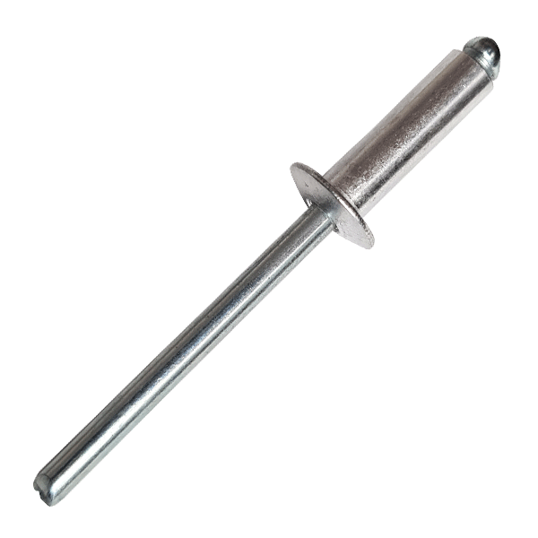 Product image for 4.8 x 27mm Stainless steel pop rivets, Dome Head (Blind Rivet) Grip Range 18 - 22mm