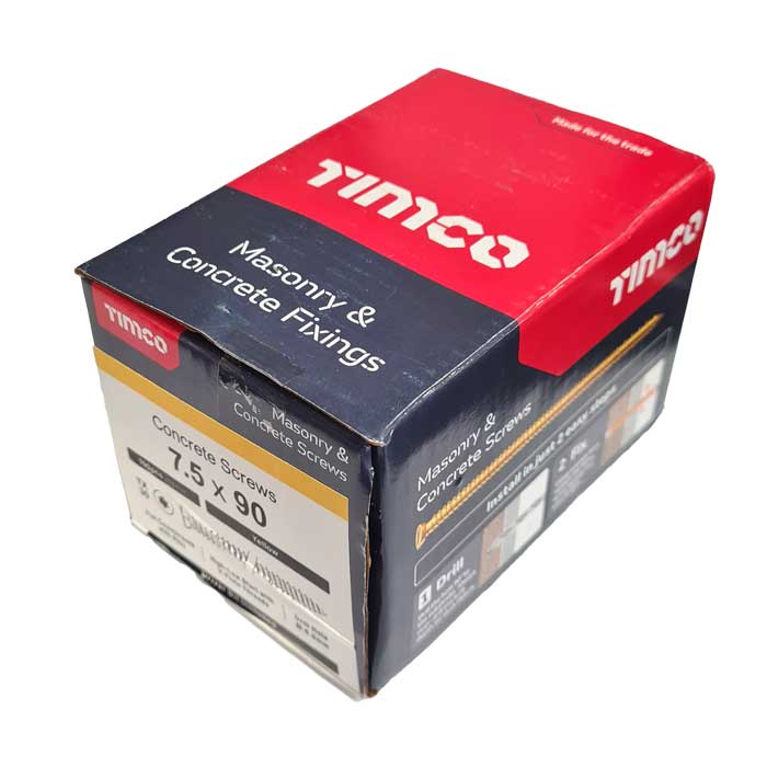 Box image for the Timco concrete screws supplied from Fusion Fixings